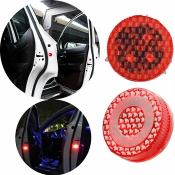 1PC Raudona 3V LED Automobilio Duris Atidaryti Perspėti, Flash Šviesos Vandeniui Anti Collid Signalo Šviesos Lempos