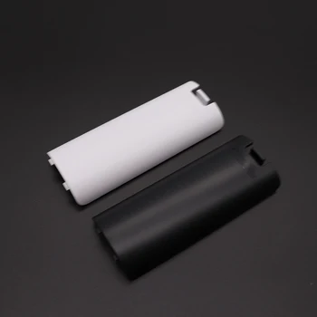 200pcs Balta Juoda Baterijos, Galinio Dangtelio Korpuso Atveju Nintendo Wii Nuotolinio valdymo pultelis