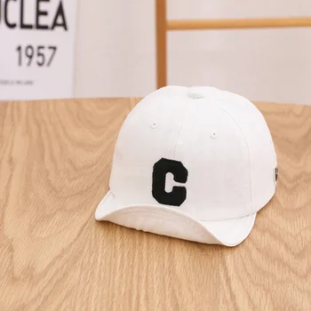 2022 Medvilnės C raidė siuvinėjimo Casquette Beisbolo kepuraitę Reguliuojamas Snapback Skrybėlės Vaikai, berniukas ir mergaitė 39