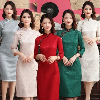 2022 Naujas Vasaros Kinijos Nacionalinis Trumpas Cheongsam Suknelė Moterims Suknelė Padalinta Mini Suknelės Qipao