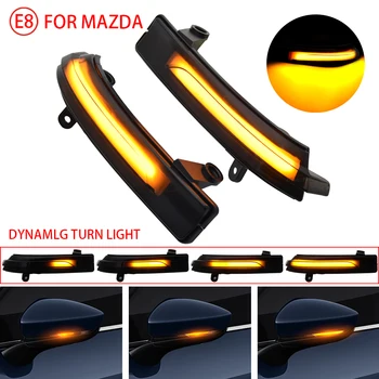2vnt Dinamiškas Posūkio Pusėje Lemputė LED galinio vaizdo Veidrodis Lempos Mazda3 Mazda 3 Axela Mazda6 