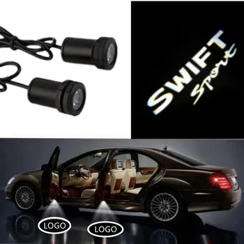 2VNT LED Projekcija Šešėlis Dvasios Lazerio Lempa, Automobilių Durų Mandagumo Sveiki atvykę Šviesos Suzuki Swift Jimny Interjero Priedai