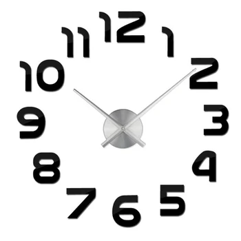 3D Sieninis Laikrodis Akrilo Šiaurės Stiliaus Laikrodis Modernus Dizainas Kambarį Sieninis Laikrodis Kūrybos Namuose 