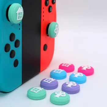 4X Nintendo Jungiklis/Lite Kreiptuką Analoginis Nykščio Stick Danga Rokeris Kepurės Padengti Stabdžių Sistema Žaidimų Valdiklis Kreiptuką Mygtukas Caps