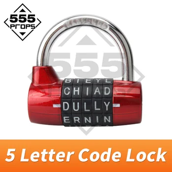 555PROPS 5 laišką kodas užraktas kambario evakuavimo apsauga slaptažodžiu