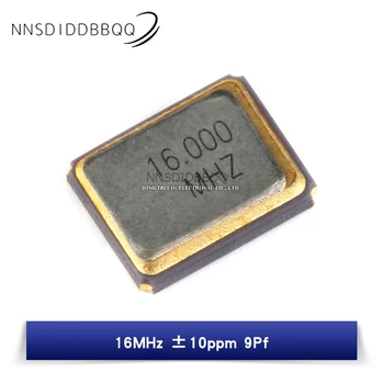 5VNT 3225 16MHz ±10 9pF 4-Pin SMD Pasyvus Kristalų laikrodžių Osciliatoriai Pasyvieji Komponentai Generatorius