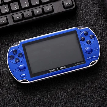 8GB Delninis Žaidimų Konsolės 4.3 Colių Spalvotas Ekranas Vaizdo Žaidimų Konsolės Dual Kreiptuką Arcade Žaidimų Konsolės Paramos 1000 Žaidimai PSP