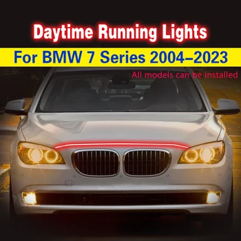 Automobilio LED DRL Priešrūkinis Žibintas, Šviesos, Šviesos važiavimui Dieną BMW 7 Serijos 2004-2023 Universaliųjų Automobilių Stiliaus Dekoratyviniais Aplinkos Lempos