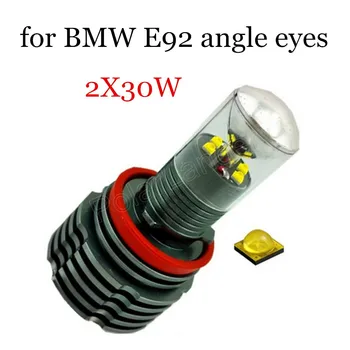 BMW E92 2 vnt canbus 30WX2 H8 Angel Eyes LED gabaritiniai žibintai
