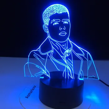 Dainininkas Lunay 3D Led Nakties Šviesos Namų Puošybai Spalvinga naktinė lempa Dovana Gerbėjų Dropshipping 3d Lempos Įžymybė