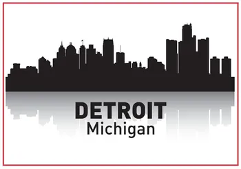 Detroitas, Mičiganas Horizontai Suvenyras, Šaldytuvo Magnetų 20274