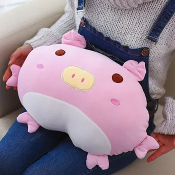 didelis 50cm kūrybos animacinių filmų kiaulių pliušinis žaislas žemyn medvilnės rožinė kiaulė minkštos lėlės sofos pagalvėlių mesti pagalvę Kalėdų dovana b0021