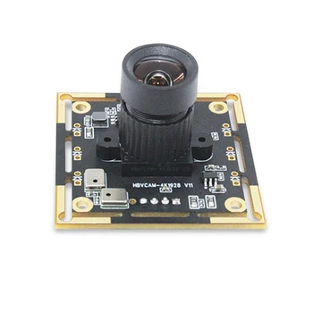 Fiksuotas Fokusavimas 4K 8MP HD 3840*2160 IMX317 CMOS 30 kadrų per sekundę OEM USB2.0 FOV 85 Laipsnio Veido Atpažinimo Kameros Modulis