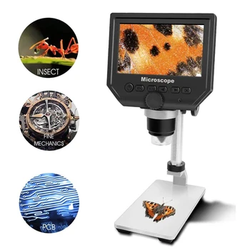 G600 USB Skaitmeninis Elektroninis Mikroskopas Nešiojamą Endoskopą Vaizdo Kamera 8 LED Su 4.3
