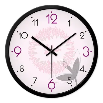 Gėlių sieninis laikrodis kambarį modernus minimalistinio atmosfera Mados namų asmenybės dekoratyvinis kvarco kūrybos laikrodis