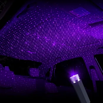 LED Automobilių Dome Light USB Portable Žvaigždėtą Naktį Šviesos Acura MDX RDX-TSX Seat Leon Ibiza Toledo Saab 9-3 9-5 93 Infiniti q50