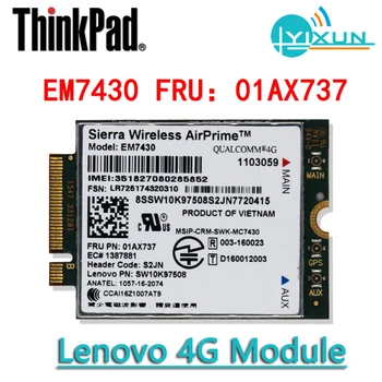Lenovo 4G modulio EM7430 01AX737 GOBI6000 ThinkPad T470S, X270, X1-ANGLIS, X1-JOGA, X1-TABLET, JOGA-370, 