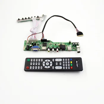 M6V5 LCD TV valdiklio plokštės parama, TV AV VGA Audio USBHDMI-suderinamas su 1024 x 600 (RGB) 10.1 colių LCD N101L6-L01