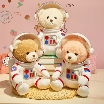 Mielas Kosmoso Lokys Kūrybos pasaulį, Pilną Pliušinis Lėlės Astronautas Vaikų Žaislai Vyrų ir Moterų Atostogų Dovanų Dekoravimas Užpildyti