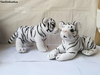modeliavimo pliušinis žaislas tigras apie 30cm white tiger minkštos lėlės vaiko žaislas, aukštos kokybės prekių gimtadienio dovana s2064