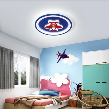 Naujas 45cm berniukas Mergaičių kambario led lubų šviesos, Miegamojo plafonnier led vaikų kambarys, vaikų kambarys Pink/Blue šiuolaikinės lubų lempa