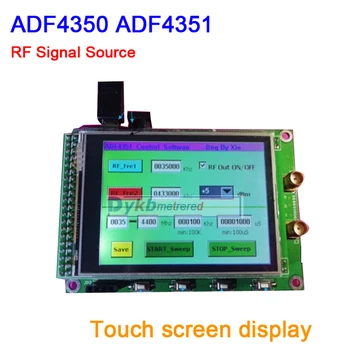 naujas ADF43501 ADF4350 RF Signalo Šaltinis Valymo Dažnio Valdybos sine wave 35M-4.4 G su TFT Jutiklinis ekranas