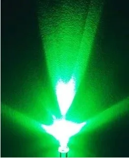 Nemokamas pristatymas 1000pc 5mm led diodų Žalia ilgas kojas led 5mm žalia balta Led lempa, 5mA - 20mA