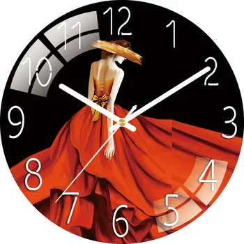 Paprastumas Europos Sienos Clock4mm Aplinkos Pelno Išjungti Prabangus Sieninis Laikrodis Modernaus Dizaino Grūdinto Stiklo Medžiaga Reloj De Sumalti