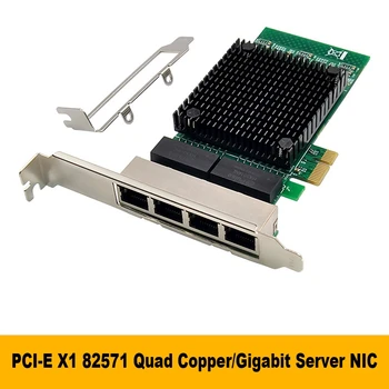 PCI-E X1 Gigabit ethernet Tinklo plokštė 82571GB 4 Port Server Tinklo plokštė EXPI9402PT Gigabit ethernet Tinklo plokštė