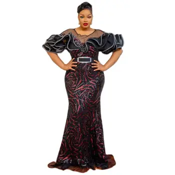 Plus Size Vakaro Šalis, Ilgos Suknelės Moterims Dashiki Afrikos Prabangos China Promenadzie Suknelė Elegantiškas Afrikos Drabužių, Apsiaustą Africaine