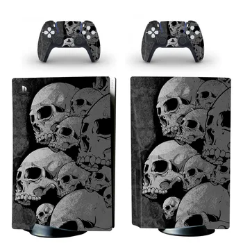 PS PS5 Disko Odos, Vinilo Lipdukas Kaukolė Dvasios PS5 Standartinis Diskas Lipdukas PlayStation 5 Konsolės ir 2 Kontroleriai