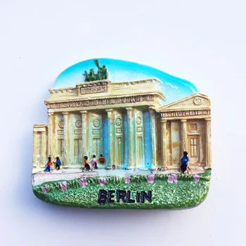 QIQIPP Šaldytuvas Magnetas Berlyne, Vokietijos sostinėje, Brandenburgo Vartai turistų suvenyrų dekoravimas amatai
