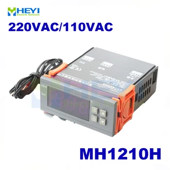 Skaitmeninis Temperatūros Reguliatorius MH1210W 90-250V 10A 220V Termostato Reguliatorius su Jutiklis -50~110C Šildymo, Vėsinimo Kontrolę