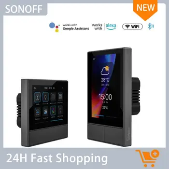 SONOFF NSpanel Smart Scenos Sienos Jungiklis, ES ir JAV Wifi Smart Temperatūros Ekranas Interruptor All-in-Vieną Alexa 