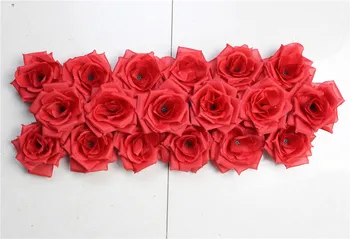 SPR raudonų rožių žiedlapių Vestuvių kelių švino gėlės, Puokštės, Vestuvių kelių minėtas gėlės ir arkos apdaila