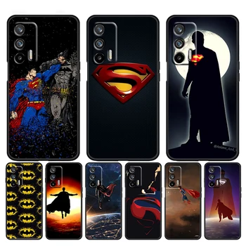 Superherojus Supermenas Dėl KOLEGA Reno 7 Pro SE Z 6 Lite Pro 5 Lite 4 Lite Z 2 Z 4G 5G Silikono Soft Black Telefono dėklas