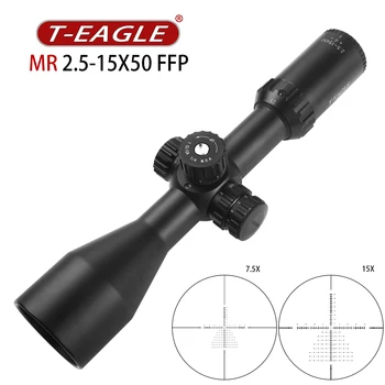 T-eagle Optika J. 2.5-15x50 FFP Medžioklės Optinį Taikiklį Taktinis Šautuvas taikymo Sritis IVP Ilgo Nuotolio Pirmas Židinio Plokštumos Riflescope Aimsight