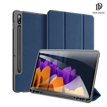 Tablet case for Samsung Galaxy Tab S7 Atveju, Smart Miego Pabusti DUX DUCIS DOMO Trifold Apsaugos Atveju su Pieštukas Turėtojas