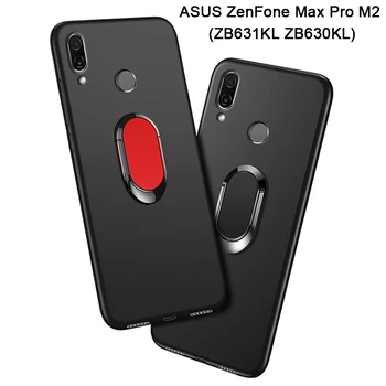 Telefono Dangtelis ASUS ZenFone Max Pro (M2) ZB631KL Atveju Prabanga 4GB 64GB 6.3 Colių Minkštas Juoda Silikono Funda už ASUS_X01BDA ZB630KL