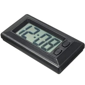 Ultra-Plonas LCD Skaitmeninis Ekranas prietaisų Skydelyje Laikrodis Laiko Laikrodį Su Baterija