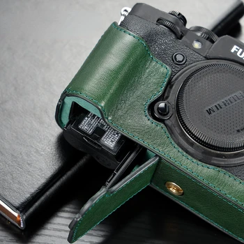Už Fujifilm XT4 XT2 XT3 XT1 Kamera Bodysuit natūralios Odos Fotoaparato krepšys Rankena Pusė Maišo