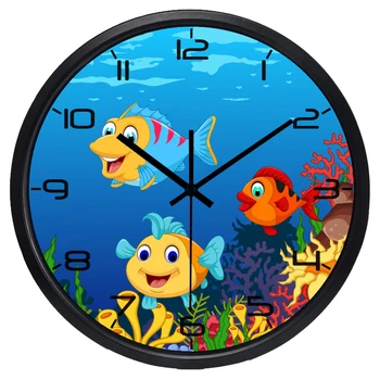 Vaikų Miegamasis Animacinių filmų Sieninis Laikrodis, ne pažymint Mielas Dekoratyvinis Laikrodis