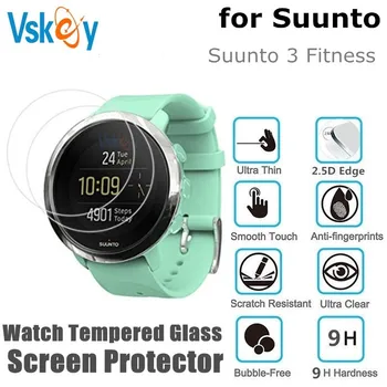 VSKEY 10VNT Smart Watch Ekrano apsaugos Suunto 3 Fitneso Anti-Scratch Turas Grūdintas Stiklas, Apsauginė Plėvelė