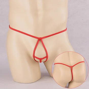 Vyrai Atidaryti Crotchless Thong G String Bikini Tanga Apačioje Tuščiaviduriai Iš Egzotinių Panty Seksualus Varpos Gaidys Gėjų Apatiniai Jockstrap Apatinis Trikotažas