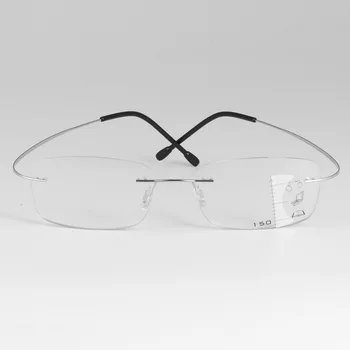 Vyresnio amžiaus Vyrai Palaipsniui Akiniai Skaitymui Frameless Ponios ultra-lengvojo Lydinio Akinius Multi-dėmesio Presbyopia Akinius didinamasis stiklas