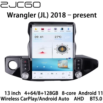 ZJCGO Automobilio Multimedijos Grotuvas Stereo Radijo, GPS Navigaciją, Android 11 Tesla Ekranas Jeep Wrangler JL 2018 2019 2020 2021 2022