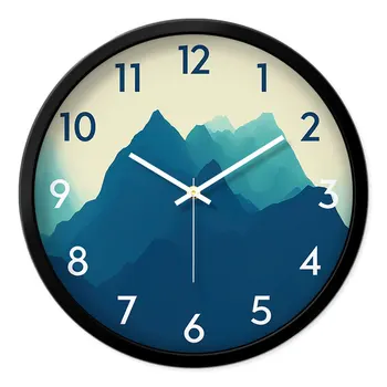 Šiaurės Europos kūrybos laikrodis sieninis laikrodis kambarį modernus minimalistinis namų laikrodis išjungti sienos diagramos Viduržemio jūros dekoratyvinis